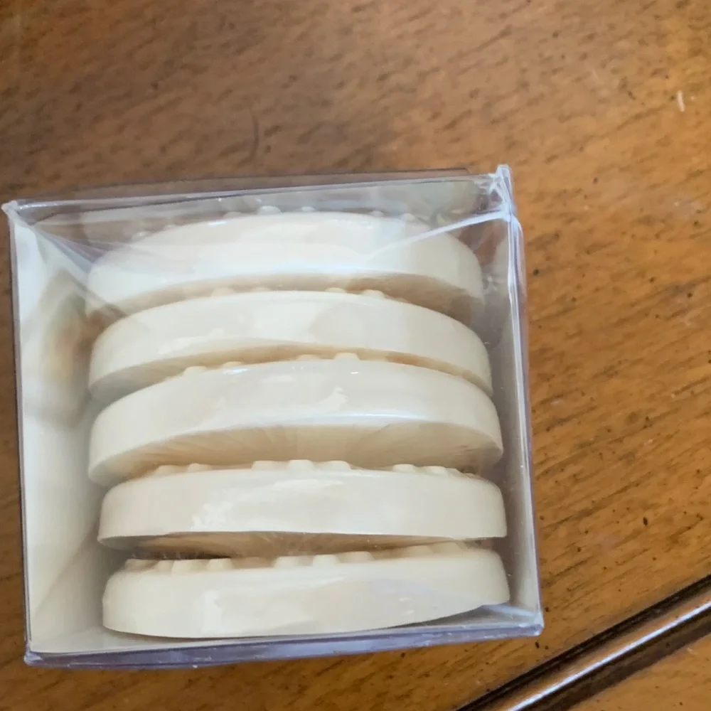 Crate&Barrel Cream Snowflake Soap